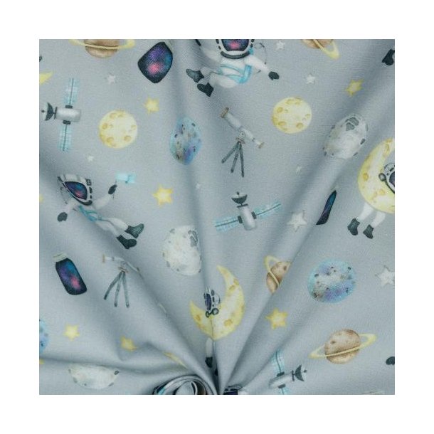 Poplin digital space, Light grey