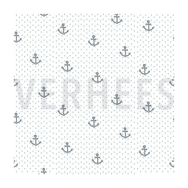 Poplin Maritimt White