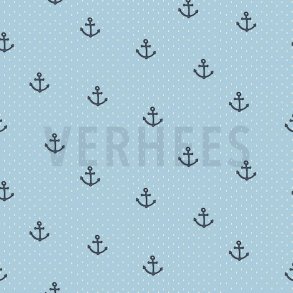 Poplin Maritimt Light blue