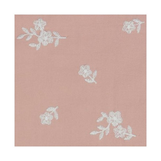 Washed cotton Embroidery, Rose