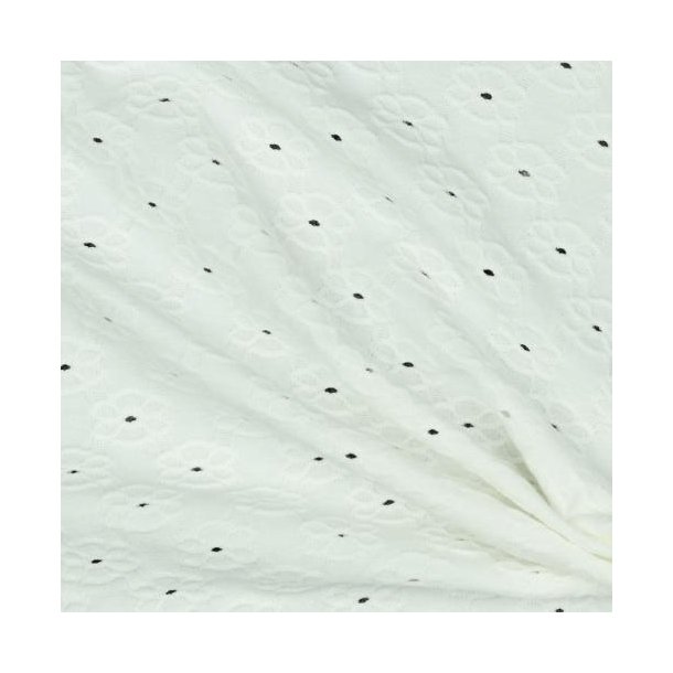 Eyelet stretch m/hulm�nster, Snowwhite
