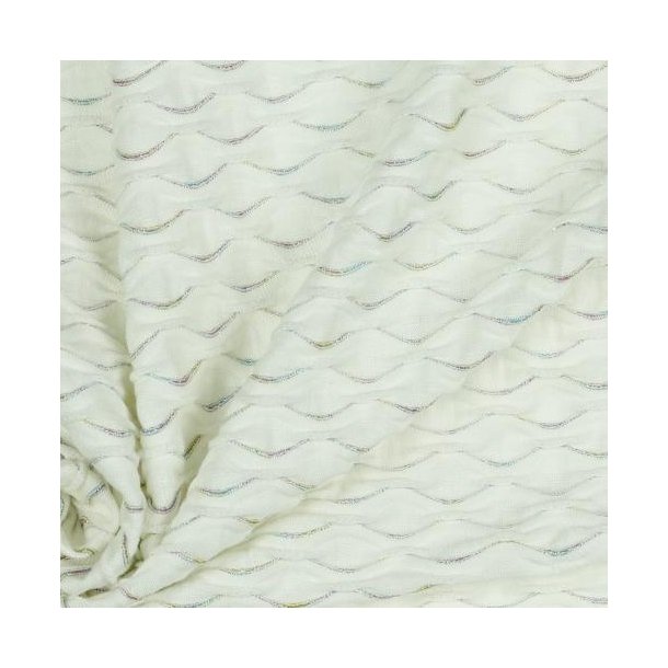 Jacquard jersey Lurex, Off white