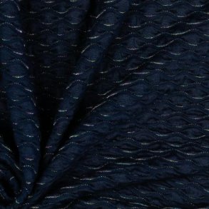 Jacquard jersey Lurex, Navy