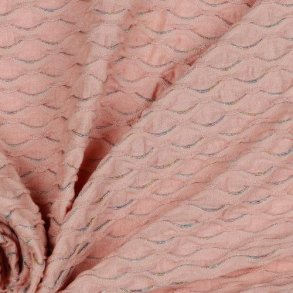 Jacquard jersey Lurex, Rose