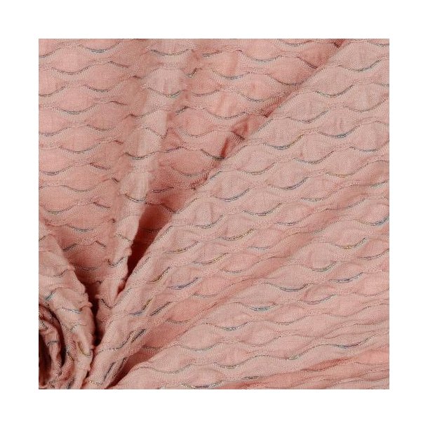 Jacquard jersey Lurex, Rose