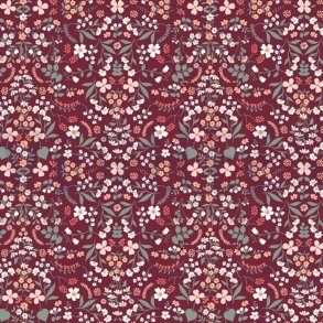 �kotex bomuld/poplin m/sm� blomster