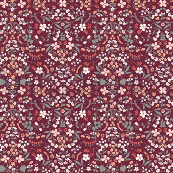 �kotex bomuld/poplin m/sm� blomster