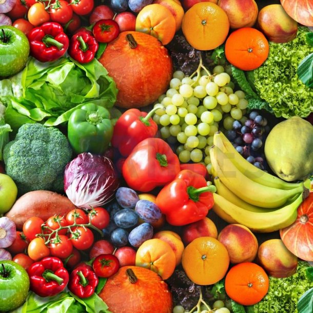 Canvas m/Frugt og gr�nt