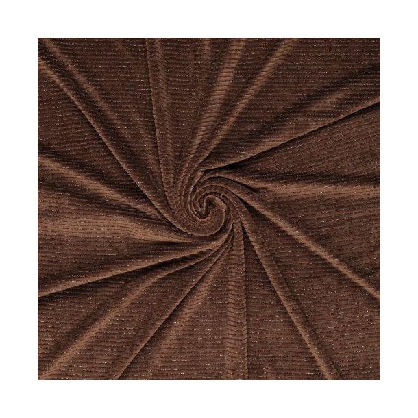 Velvet Lurex stripe, Brown