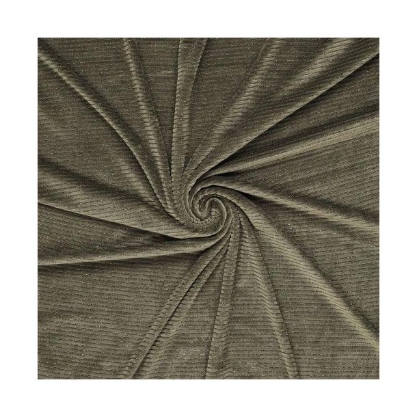 Velvet Lurex stripe, Oliven
