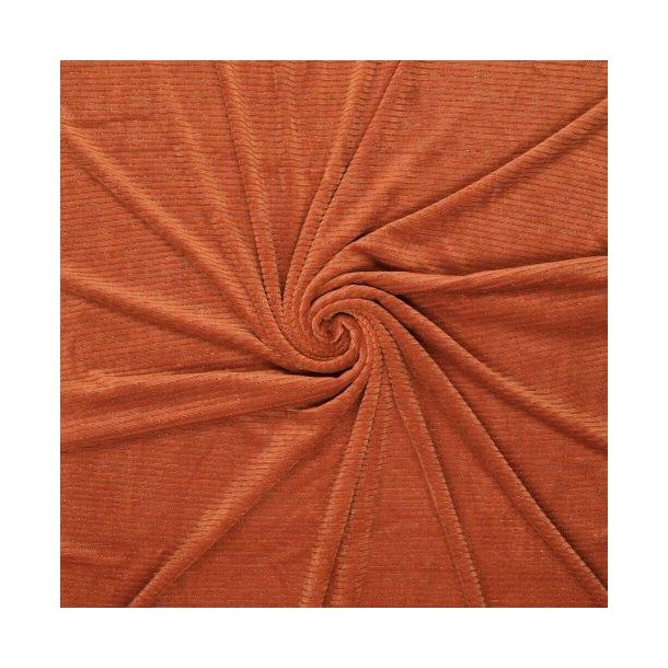 Velvet Lurex stripe, Orange