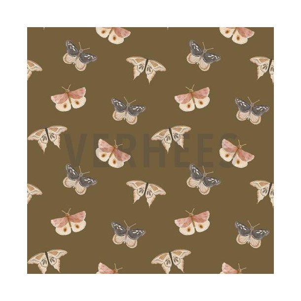 Gots jersey digital m/sommerfugle