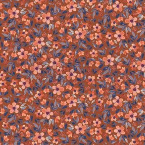 �kotex bomulds jersey m/sm� blomster