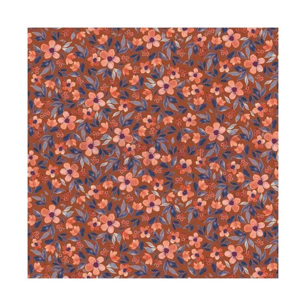 �kotex bomulds jersey m/sm� blomster