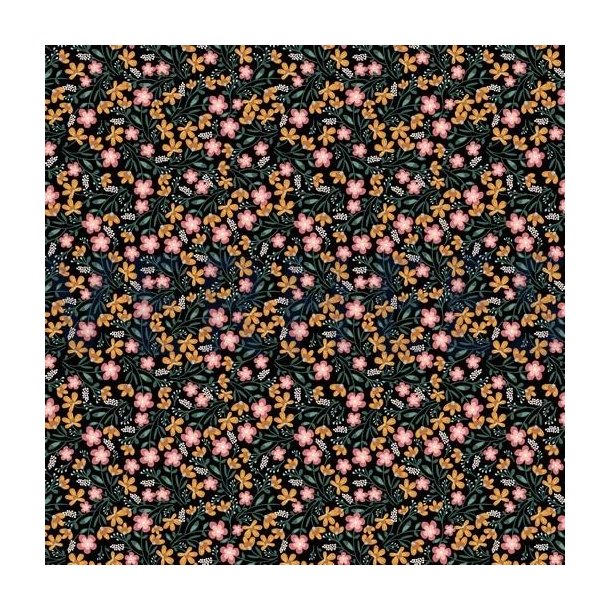 Gots bomulds jersey Little flowers