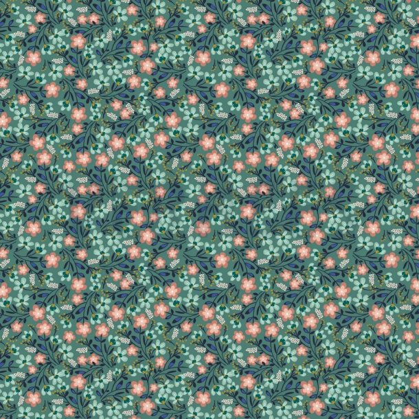 Gots bomulds jersey Little flowers