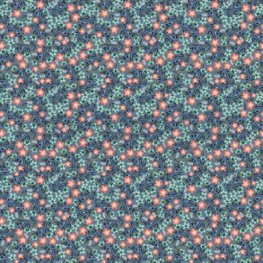 Gots bomulds jersey Little Flowers