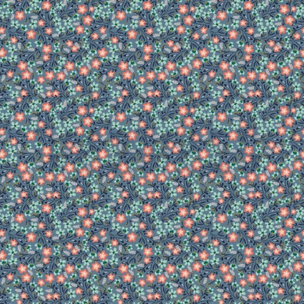 Gots bomulds jersey Little Flowers