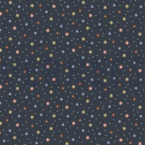 Gots bomulds jersey Flowers