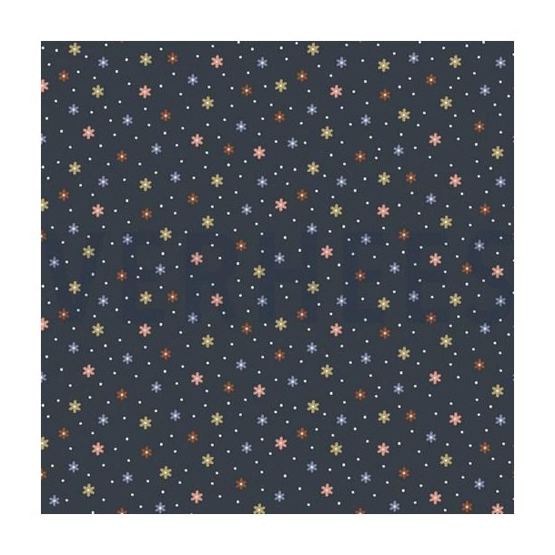 Gots bomulds jersey Flowers