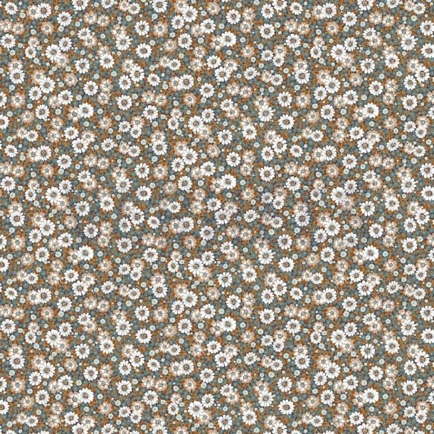 Viscose Chocolate m/sm� blomster