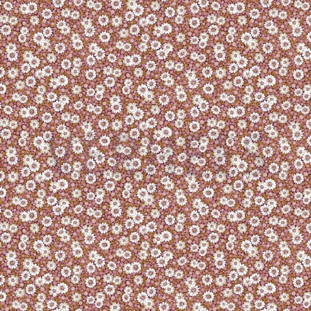 Viscose Cerise m/sm� blomster