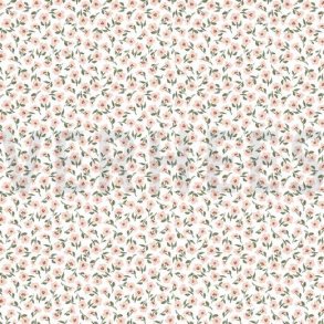 Viscose White m/sm� blomster