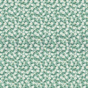 Viscose Mint m/sm� blomster