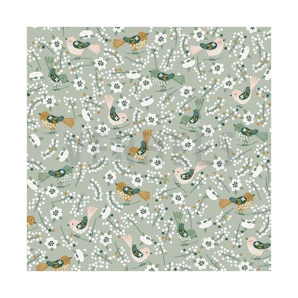 Poplin Sweet birds, Nile