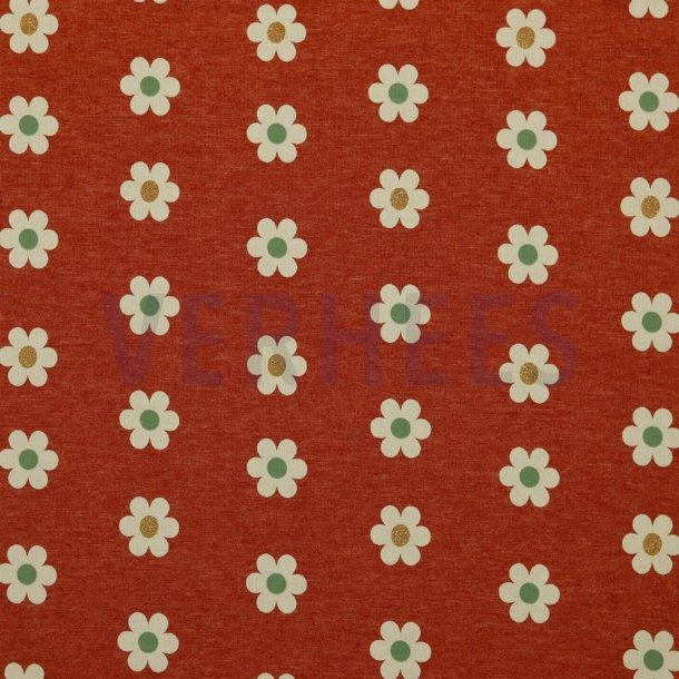 Jersey glitter flowers Terra