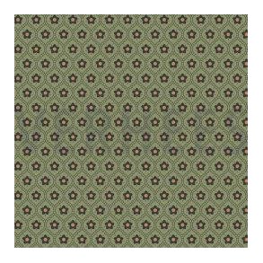 Poplin flowers, Moss green
