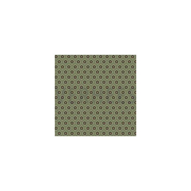 Poplin flowers, Moss green