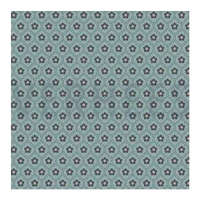 Poplin flowers, Teal