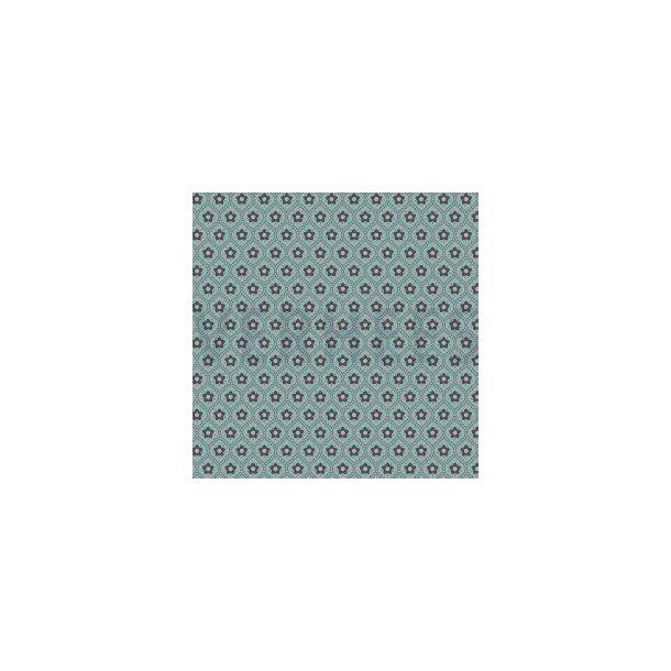 Poplin flowers, Teal