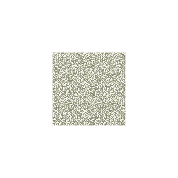 Poplin Leaves Moss green