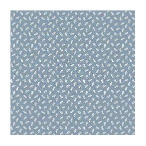 Poplin Leaves Blue shadow