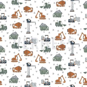 Gots poplin Entrepren�rmaskiner, White