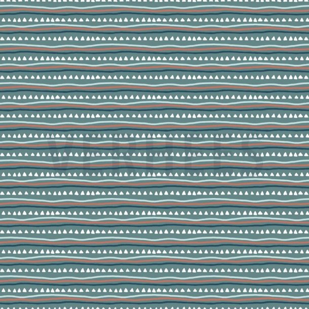 Gots poplin Blue shadow