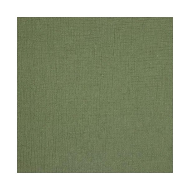 Double gauze, Moss green