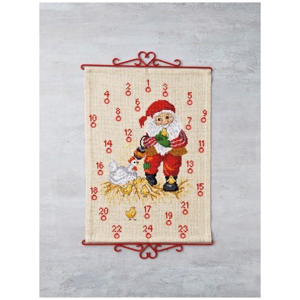 Julemand og kyllinger