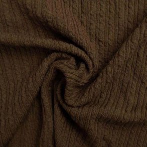 Wool chain/kabelstrik, Brun