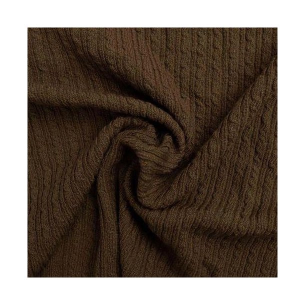 Wool chain/kabelstrik, Brun