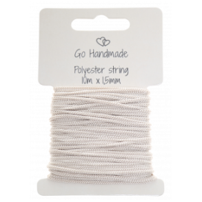 Polyester snor Beige