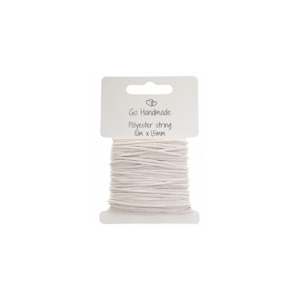 Polyester snor Beige