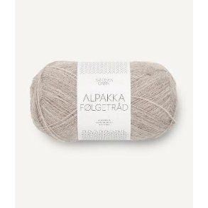 Alpakka f�lgetr�d, Lys beigemeleret