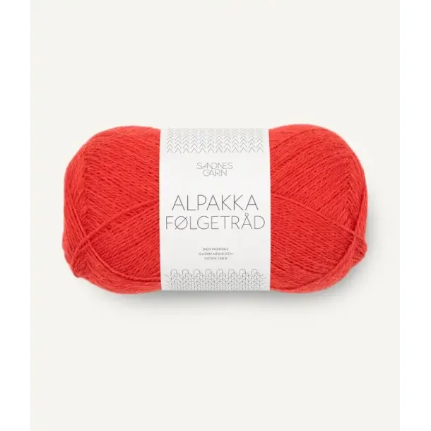 Alpakka f�lgetr�d, Scarlet