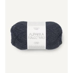 Alpakka f�lgetr�d, M�rk gr�bl�