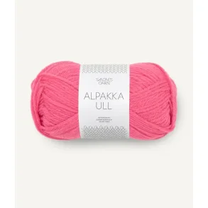 Alpakka ull, Bubblegum pink