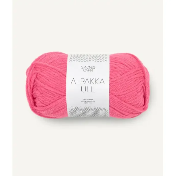 Alpakka ull, Bubblegum pink