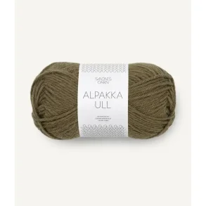 Alpakka ull, Dark Olive
